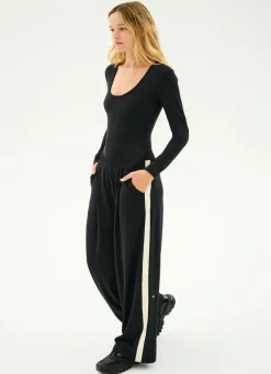 Luca Airweight Trouser With Stripe