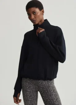 Sian Cropped Half Zip Midlayer