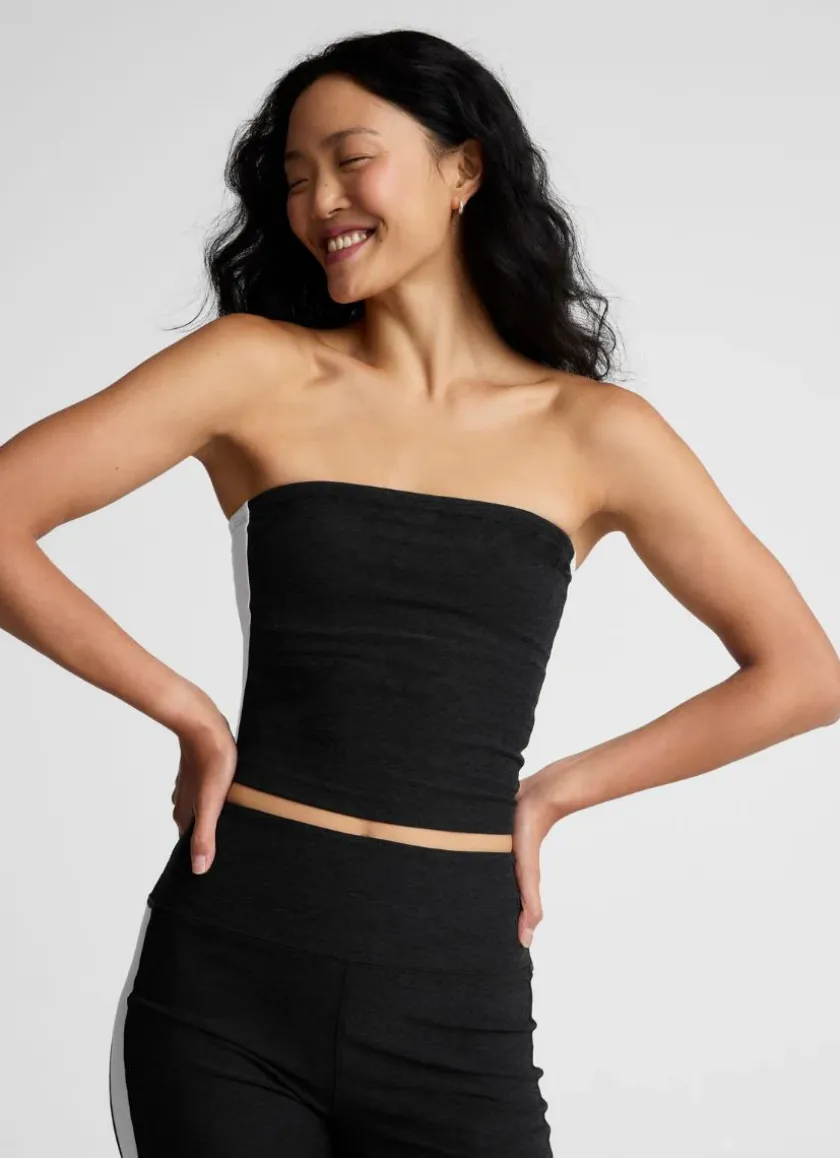 Spacedye Line Up Strapless Cropped Top