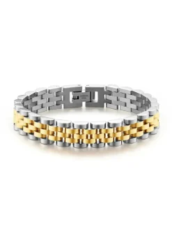 Two-Toned Timepiece Bracelet