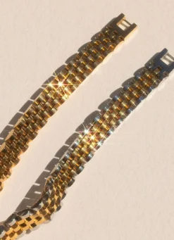 Two-Toned Timepiece Bracelet